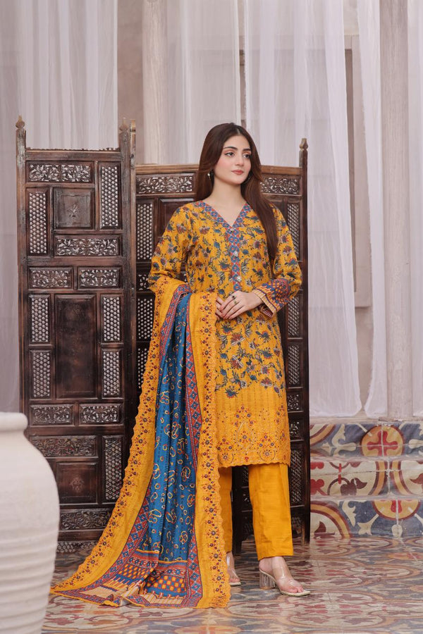 Keysaria D6 Vol 5 Unstitched Embroidered Khaddar 3 Piece