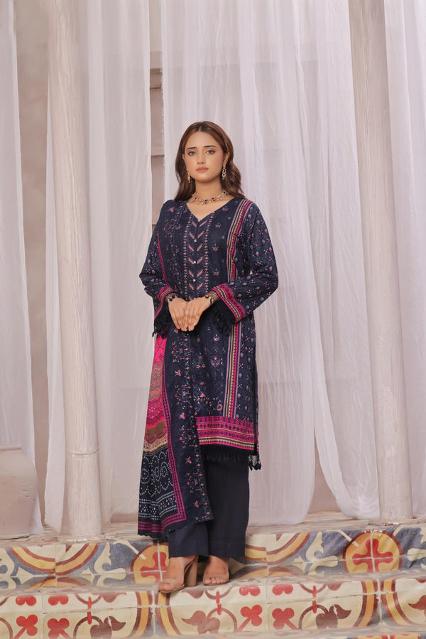 Keysaria D7 Vol 5 Unstitched Embroidered Khaddar 3 Piece