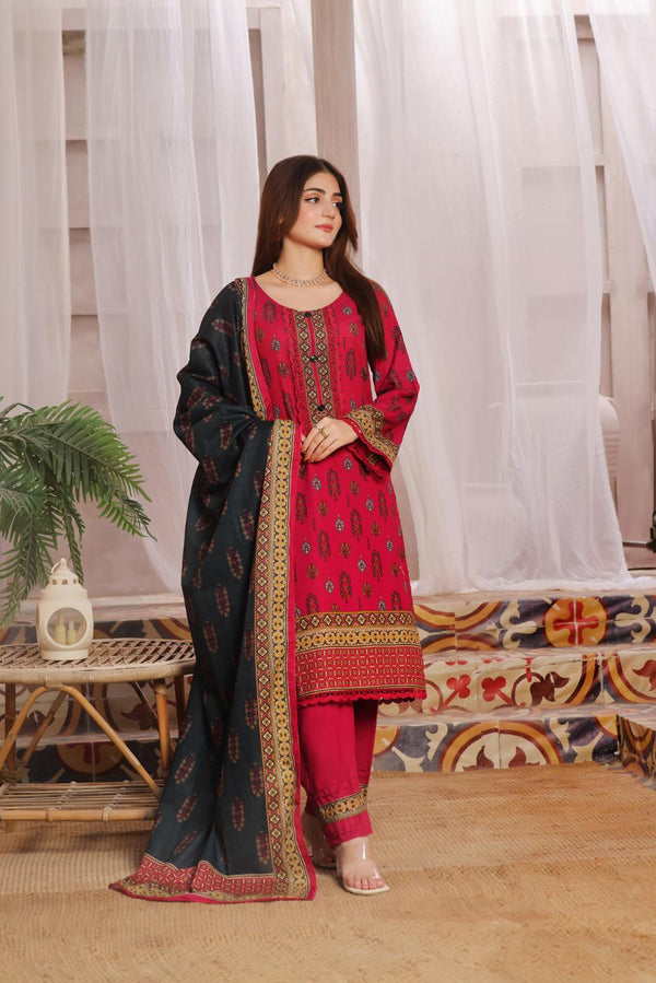 Kaysaria D1 Vol 4 Unstitched Printed Khaddar 3 Piece