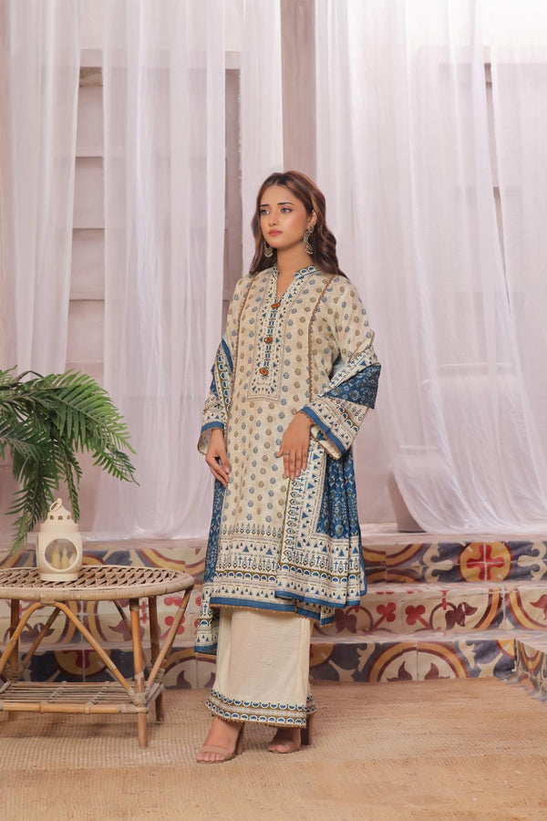 Kaysaria D2 Vol 4 Unstitched Printed Khaddar 3 Piece