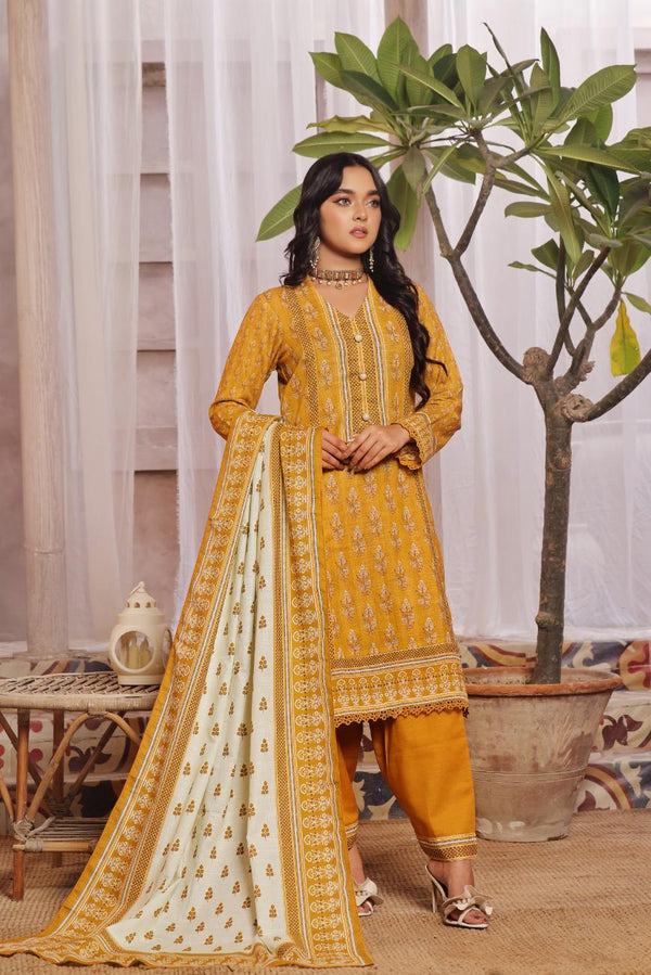 Kaysaria D4 Vol 4 Unstitched Printed Khaddar 3 Piece