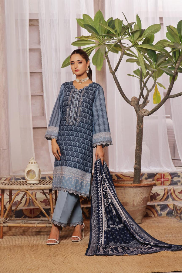 Kaysaria D5 Vol 4 Unstitched Printed Khaddar 3 Piece