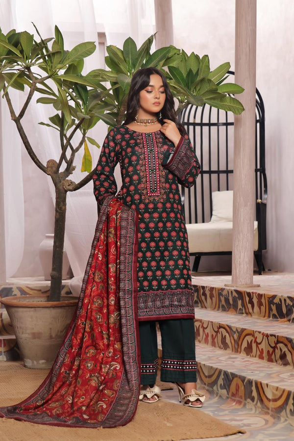 Kaysaria D8 Vol 4 Unstitched Printed Khaddar 3 Piece