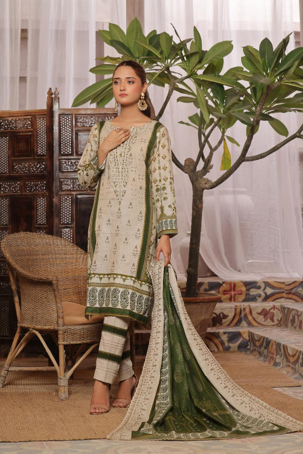 Kaysaria D1 Vol 6 Unstitched Embroidered Khaddar 3 Piece