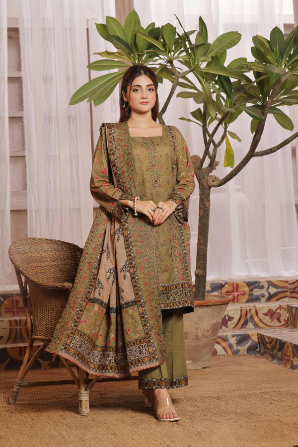 Kaysaria D2 Vol 6 Unstitched Embroidered Khaddar 3 Piece