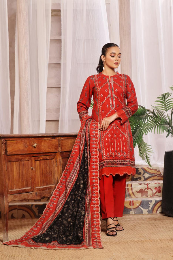 Kaysaria D6 Vol 6 Unstitched Embroidered Khaddar 3 Piece