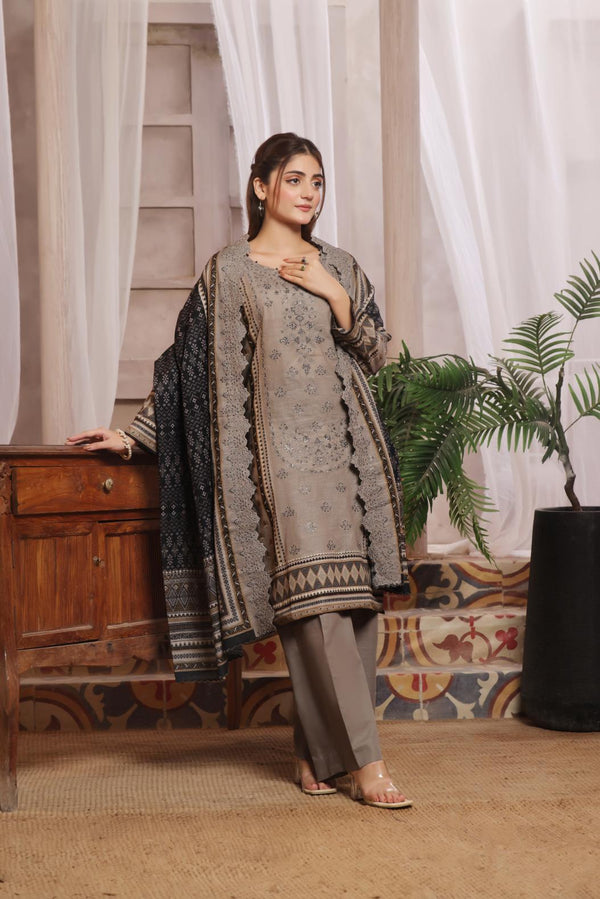 Kaysaria D7 Vol 6 Unstitched Embroidered Khaddar 3 Piece