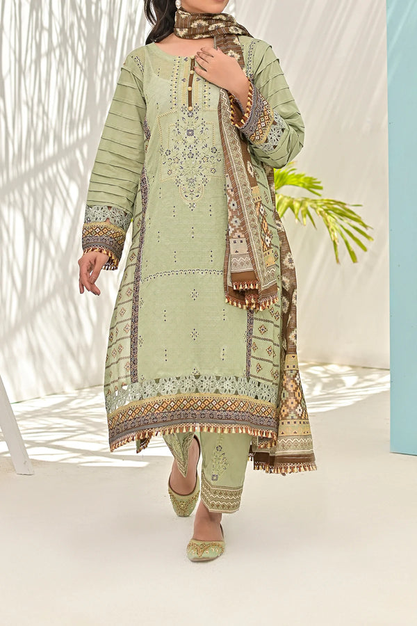 Aira D5 Unstitched Embroidered Lawn 3 Piece