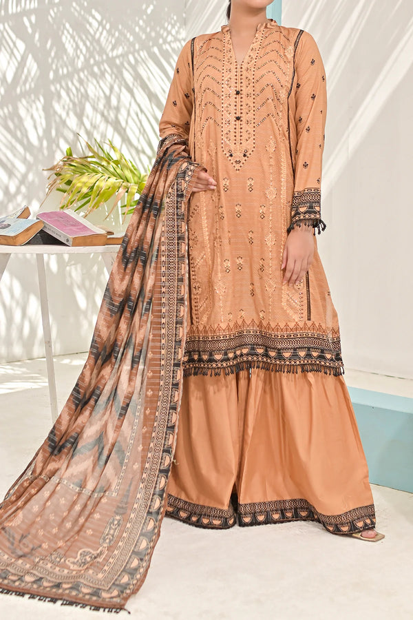 Aira D2 Unstitched Embroidered Lawn 3 Piece